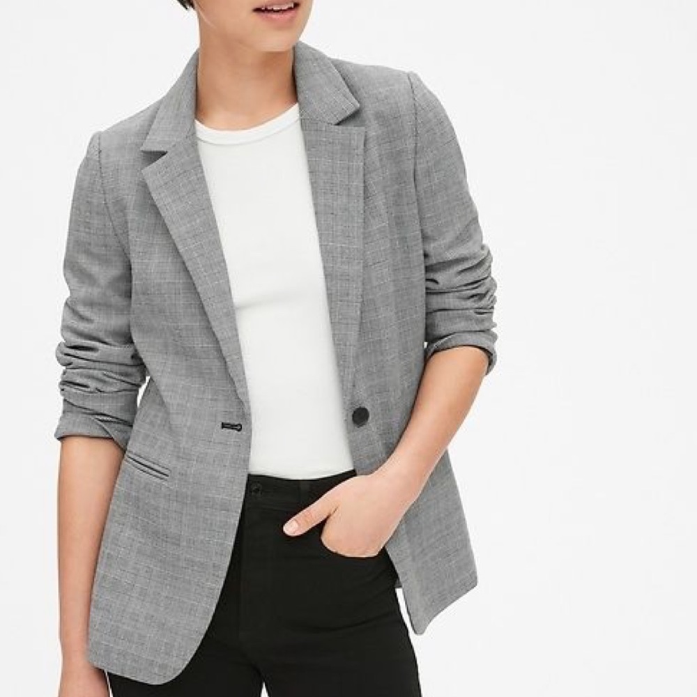 GAP Classic Plaid Blazer, Glen Plaid